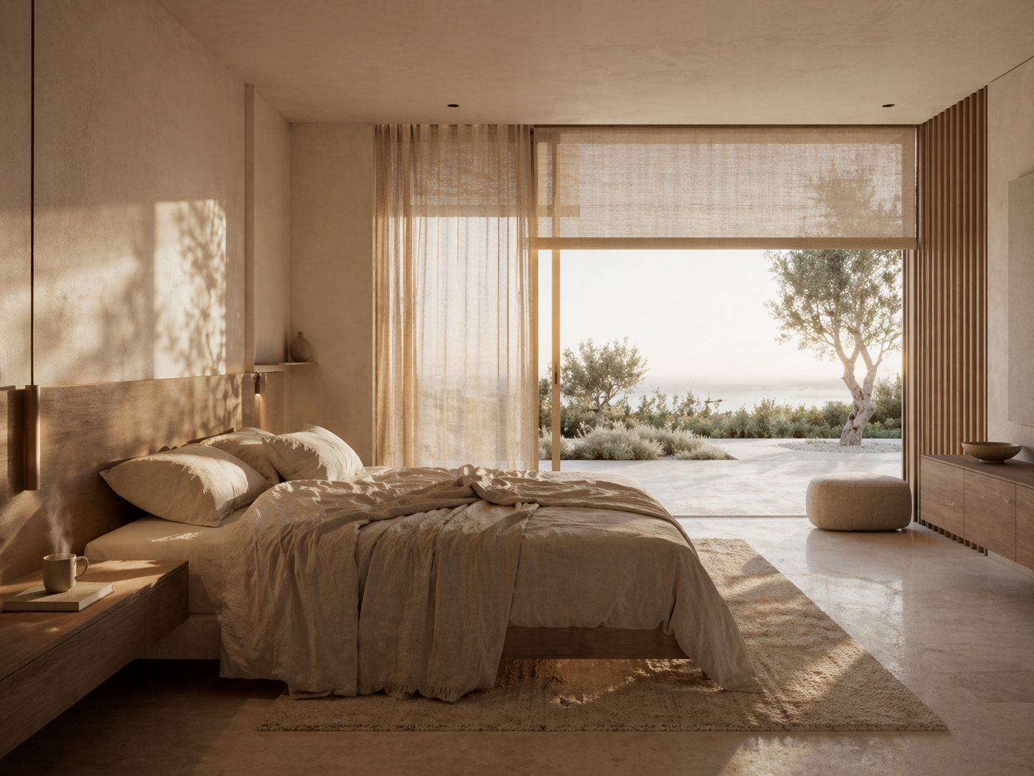 orientación de una casa: dormitorio orientado al este